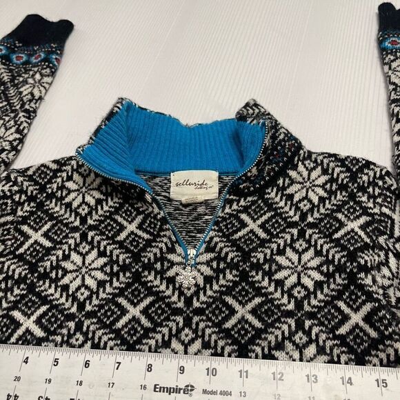 Telluride Clothing Co. Lambswool Alpaca Snowflake Sweater Size Small - Picture 7 of 10